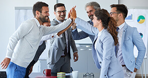 Successful businesspeople having a meeting in an office